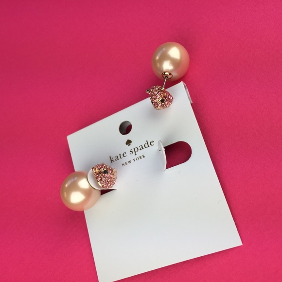 Kate Spade Imagination Pave Pig Reversible Earring - Picture 5 of 8